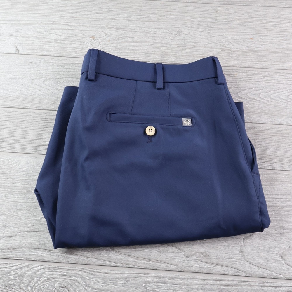 Peter Millar Salem Performance Shorts Men's 38 Golf Crown Sport 9" Inseam Navy